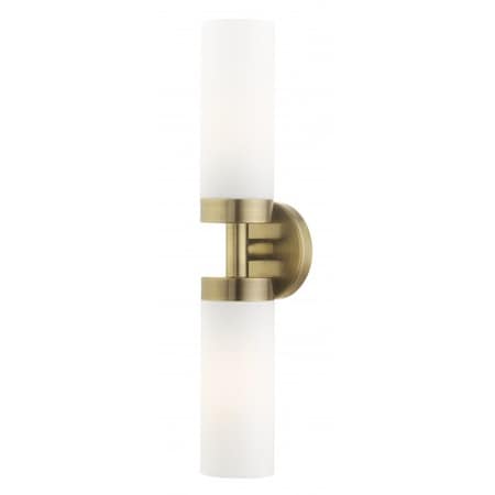 Antique Brass ADA Vanity Sconce, 2 Light MPN:15072-01