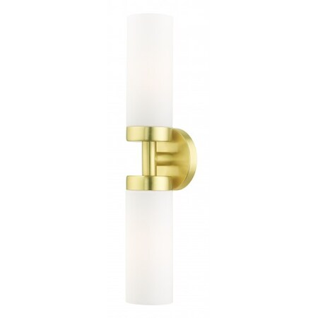 Satin Brass ADA Vanity Sconce, 2 Light MPN:15072-12