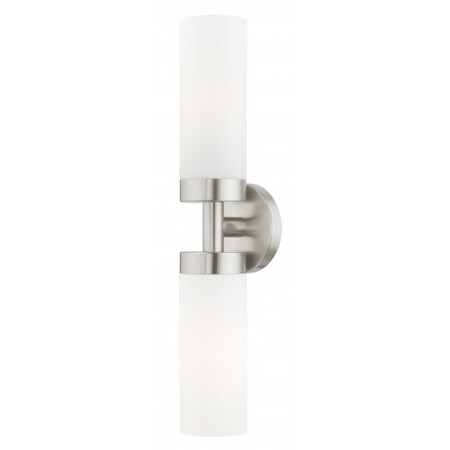 Brushed Nickel ADA Vanity Sconce, 2 Light MPN:15072-91
