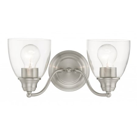 Brushed Nickel Vanity Sconce, 2 Light MPN:15132-91