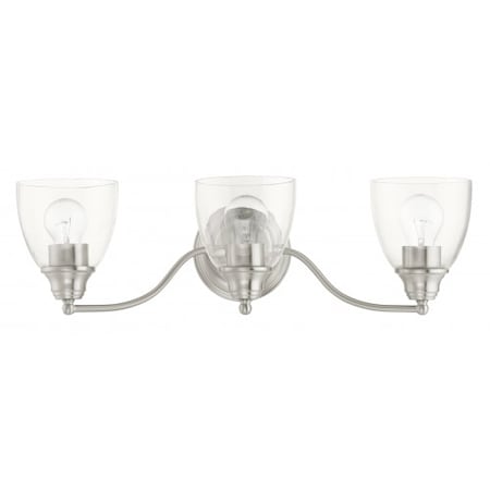 Brushed Nickel Vanity Sconce, 3 Light MPN:15133-91