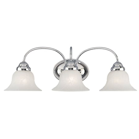 Edgemont 3 Light Polished Chrome Bath Vanity MPN:1533-05
