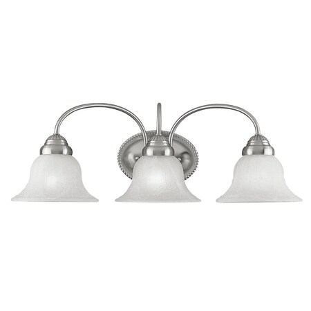 Edgemont 3 Light Brushed Nickel Bath Vanity MPN:1533-91