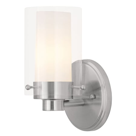 Manhattan 1 Light Brushed Nickel Bath Va MPN:1541-91