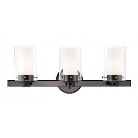 Polished Black Chrome Vanity Sconce, 3 Li MPN:1543-46