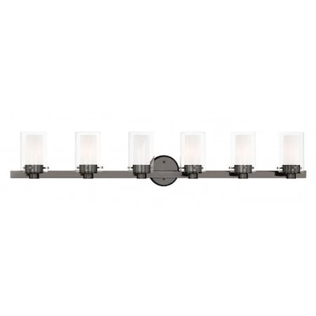 Polished Black Chrome Vanity Sconce, 6 Li MPN:15456-46