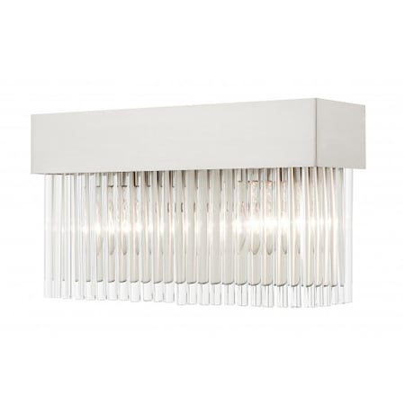 Brushed Nickel Sconce, 2 Light MPN:15712-91