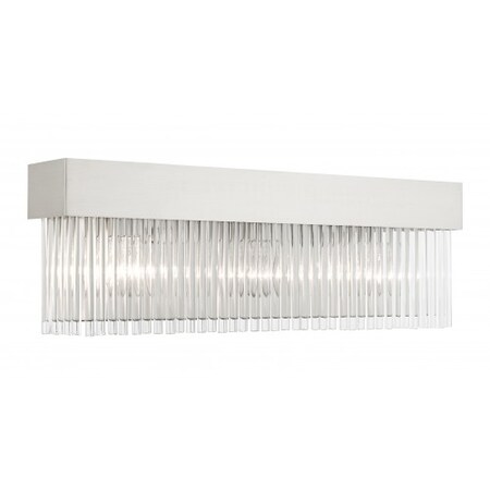 Brushed Nickel Sconce, 3 Light MPN:15713-91