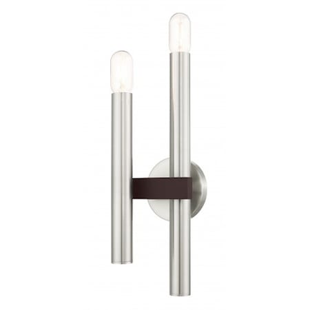 Brushed Nickel with Bronze Accents Sconc MPN:15832-91