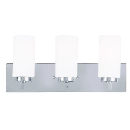 West Lake 3 Light Polished Chrome Bath V MPN:16373-05