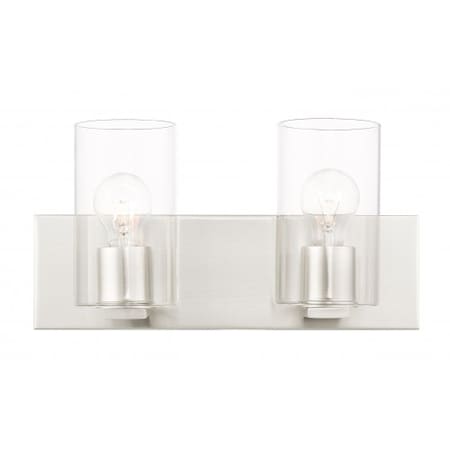Brushed Nickel Vanity Sconce, 2 Light MPN:16552-91