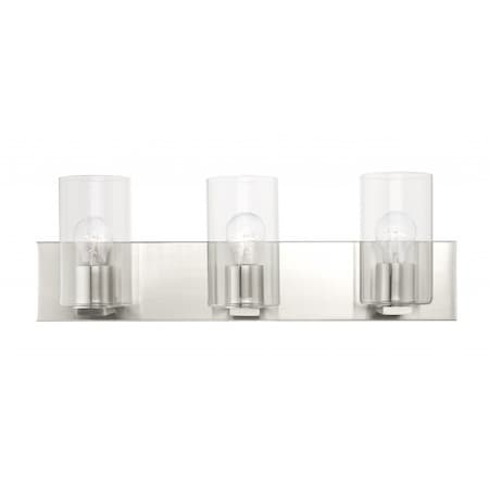 Brushed Nickel Vanity Sconce, 3 Light MPN:16553-91
