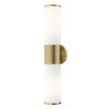 Antique Brass ADA Vanity Sconce, 2 Light MPN:16562-01