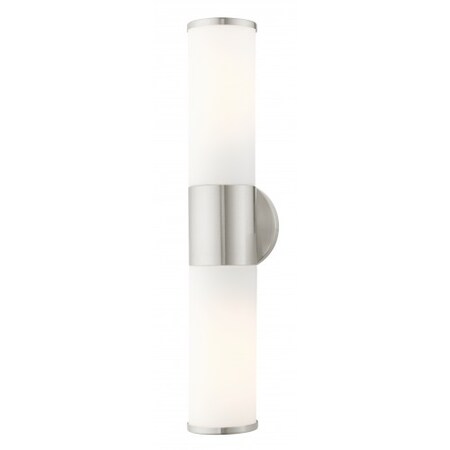 Brushed Nickel ADA Vanity Sconce, 2 Light MPN:16562-91