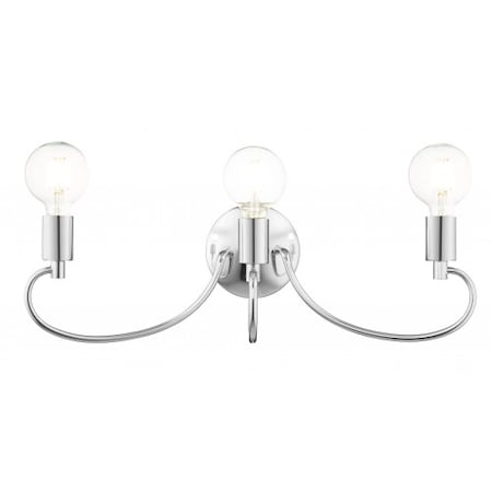Polished Chrome Vanity Sconce, 3 Light MPN:16583-05