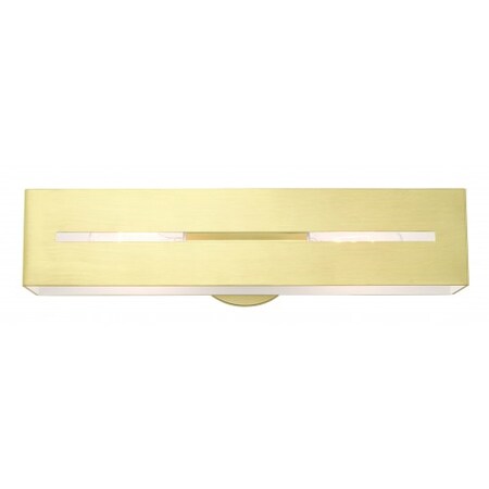 Satin Brass ADA Vanity Sconce, 2 Light MPN:16682-12