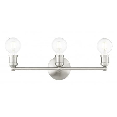 Brushed Nickel Vanity Sconce, 3 Light MPN:16713-91