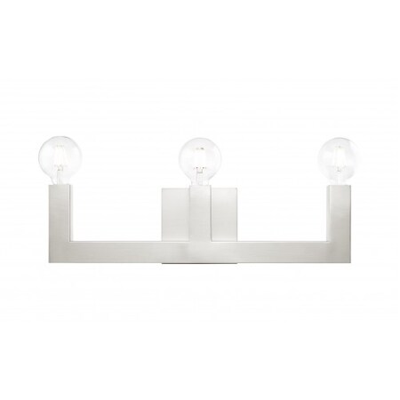 Brushed Nickel Vanity Sconce, 3 Light MPN:16813-91