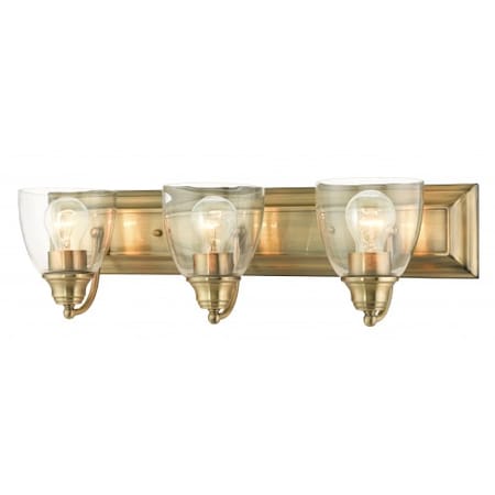 Antique Brass Vanity Sconce, 3 Light MPN:17073-01