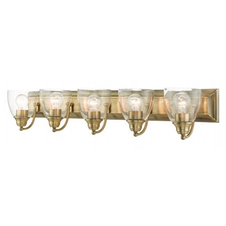 Antique Brass Vanity Sconce, 5 Light MPN:17075-01