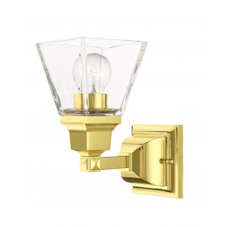 Polished Brass Sconce, 1 Light MPN:17171-02