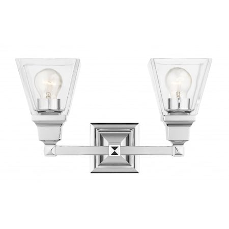 Polished Chrome Vanity Sconce, 2 Light MPN:17172-05