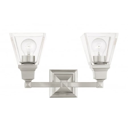 Brushed NickelVanity Sconce, 2 Light MPN:17172-91