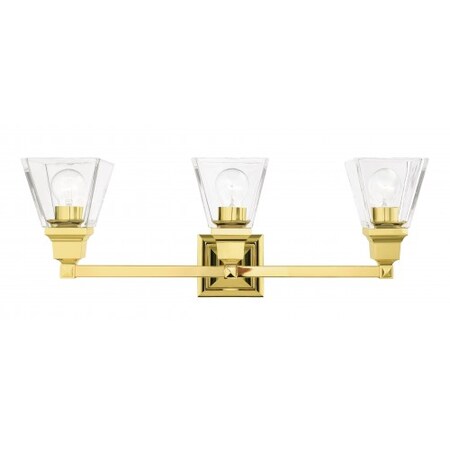 Polished Brass Vanity Sconce, 3 Light MPN:17173-02