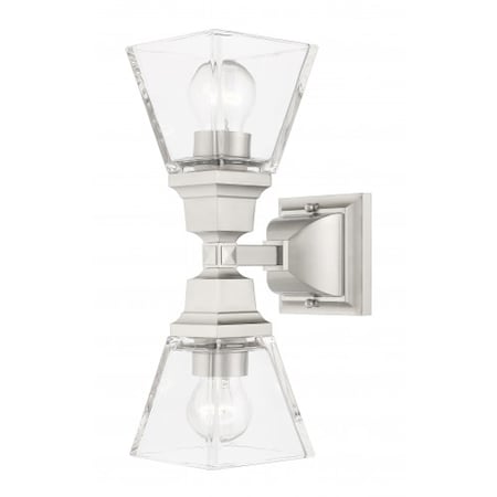Brushed Nickel Sconce, 2 Light MPN:17178-91