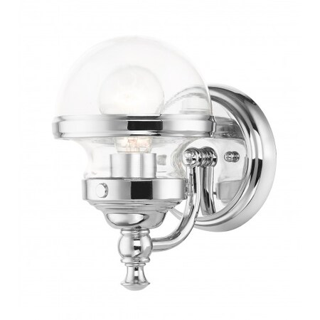 Polished Chrome Vanity Sconce, 1 Light MPN:17411-05