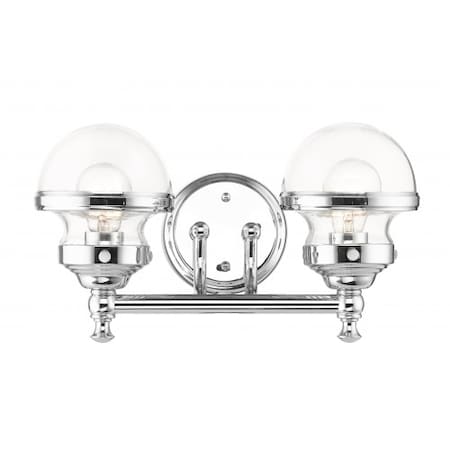 Polished Chrome Vanity Sconce, 2 Light MPN:17412-05