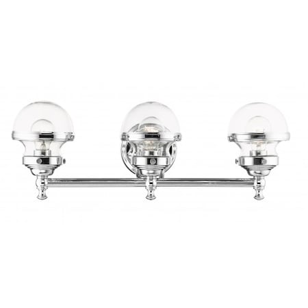 Polished Chrome Vanity Sconce, 3 Light MPN:17413-05