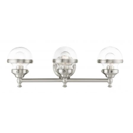 Brushed NickelVanity Sconce, 3 Light MPN:17413-91