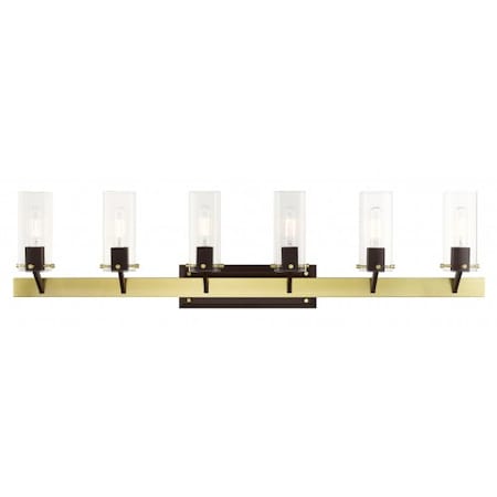 Satin BrassVanity Sconce, 6 Light MPN:17826-12