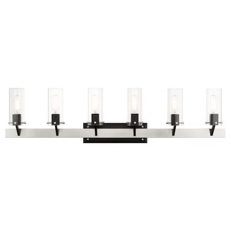 Brushed Nickel Vanity Sconce, 6 Light MPN:17826-91