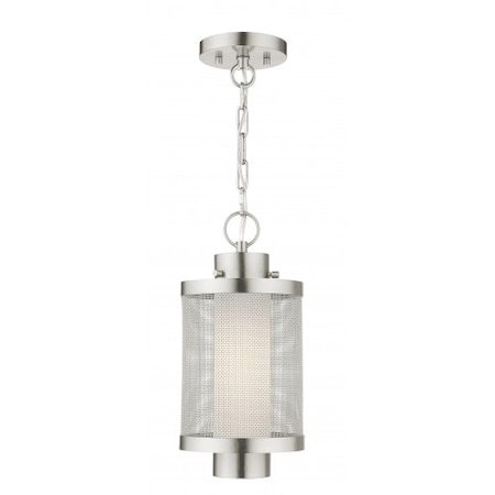Brushed Nickel Outdoor Pendant Lantern, 1 MPN:20685-91