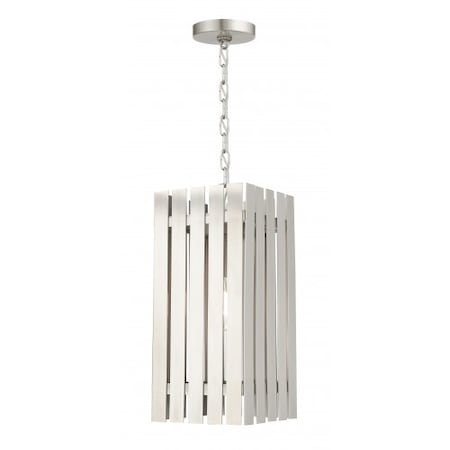 Brushed Nickel Outdoor Pendant Lantern, 1 MPN:20757-91