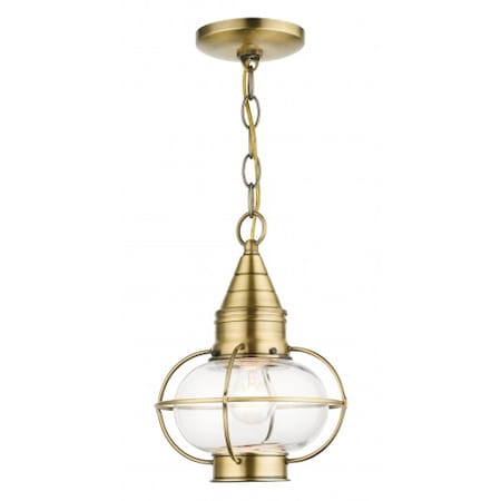 Antique Brass Outdoor Pendant Lantern, 1 MPN:26910-01