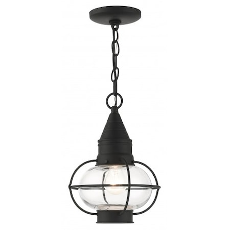 Black Outdoor Pendant Lantern, 1 Light MPN:26910-04