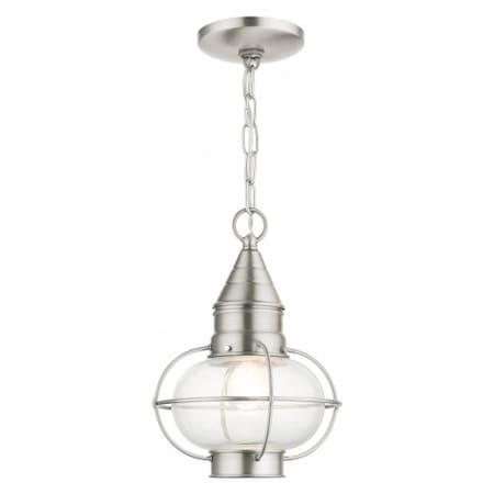 Brushed Nickel Outdoor Pendant Lantern, 1 MPN:26910-91