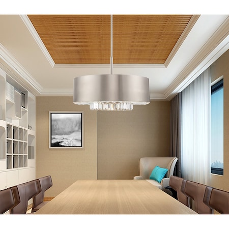 Madison 6 Light Brushed Nickel Pendant Chandelier MPN:40020-91