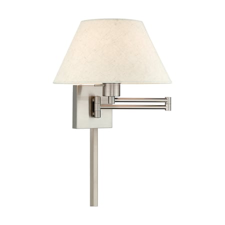 Swing Arm Wall Lamps 1 Light Brushed Nickel Swing Arm Wall Lamp MPN:40038-91