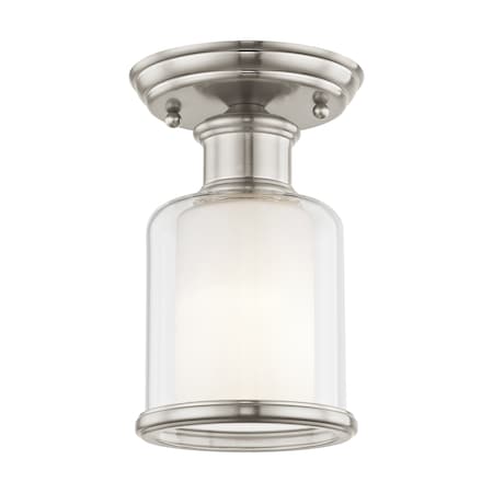 Middlebush 1 Light Brushed Nickel Ceiling Mount MPN:40200-91