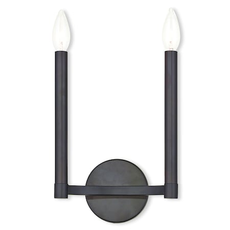 Alpine 2 Light Bronze Wall Sconce MPN:40242-07