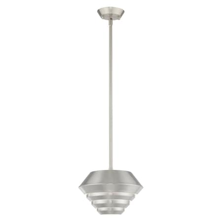 Amsterdam 1 Light Brushed Nickel Mini Pendant MPN:40401-91