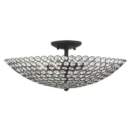 Black Semi Flush, 4 Light MPN:40447-04