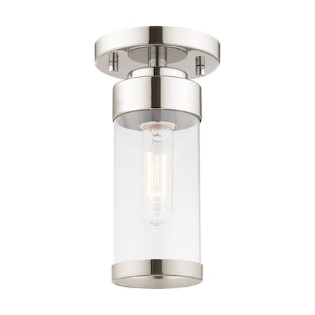 Hillcrest 1 Light Polished Chrome Ceiling Mount MPN:40480-05