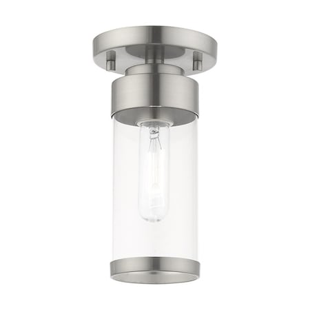 Hillcrest 1 Light Brushed Nickel Ceiling MPN:40480-91