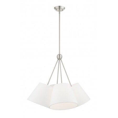 Brushed Nickel Chandelier, 4 Light MPN:40564-91