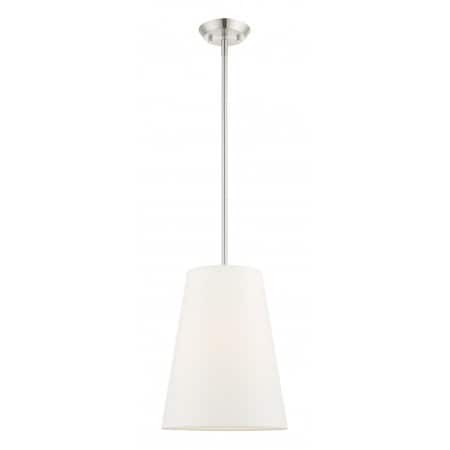 Brushed Nickel Pendant, 1 Light MPN:40567-91